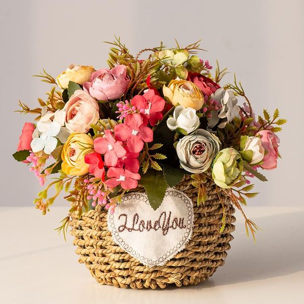 vases fake bouquet for living room furnishings ornaments silk floral dining table tea dried flower small pot plant
vases fake bouquet for living room furnishings ornaments silk floral dining table tea dried flower small pot plant