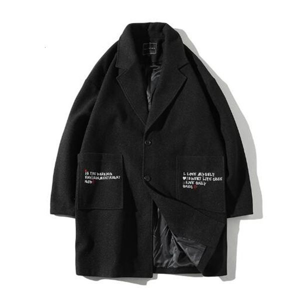 winter suit new men's mid length fashion embroidered windbreaker jacket regular large pocket lapel woolen coat zln7, Tan;black
winter suit new men's mid length fashion embroidered windbreaker jacket regular large pocket lapel woolen coat zln7, Tan;black
