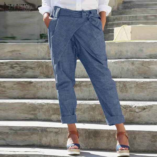 women's pants & capris 2021 zanzea elastic waist elegant pencil pant casual trousers pantalon belted plus size solid lace up palazzo 5x, Black;white
women's pants & capris 2021 zanzea elastic waist elegant pencil pant casual trousers pantalon belted plus size solid lace up palazzo 5x, Black;white