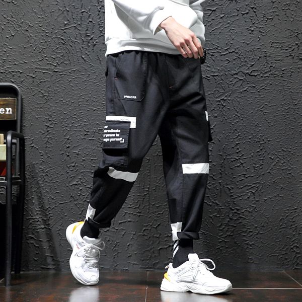new cotton men color blcok streetwear cargo 2021 autumn mens hip hop joggers pants male fashions sweatpants plus size overalls 5mxl 1ijj, Black
new cotton men color blcok streetwear cargo 2021 autumn mens hip hop joggers pants male fashions sweatpants plus size overalls 5mxl 1ijj, Black
