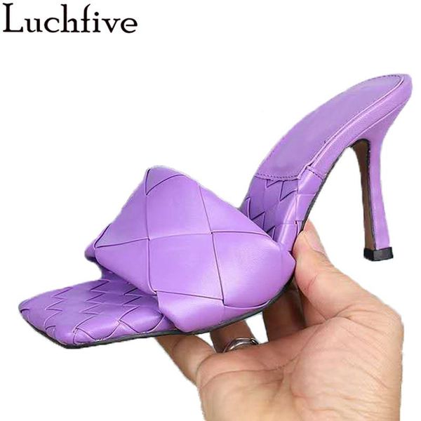 slippers square open toe weave thin high heels women purple leather mules ladies stiletto summer beach dress party shoes woman, Black
slippers square open toe weave thin high heels women purple leather mules ladies stiletto summer beach dress party shoes woman, Black