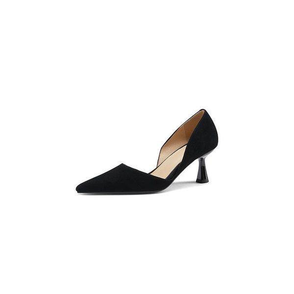 dress shoes full-leather elegant commute 2021 spring/summer cowhide ol pointy stiletto heel side empty single shoe women, Black
dress shoes full-leather elegant commute 2021 spring/summer cowhide ol pointy stiletto heel side empty single shoe women, Black
