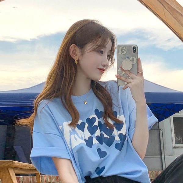 women's t-shirt summer style short sleeve t shirt women letter love printing tshirt female korean loose thin half sleeved clothes women, White
women's t-shirt summer style short sleeve t shirt women letter love printing tshirt female korean loose thin half sleeved clothes women, White
