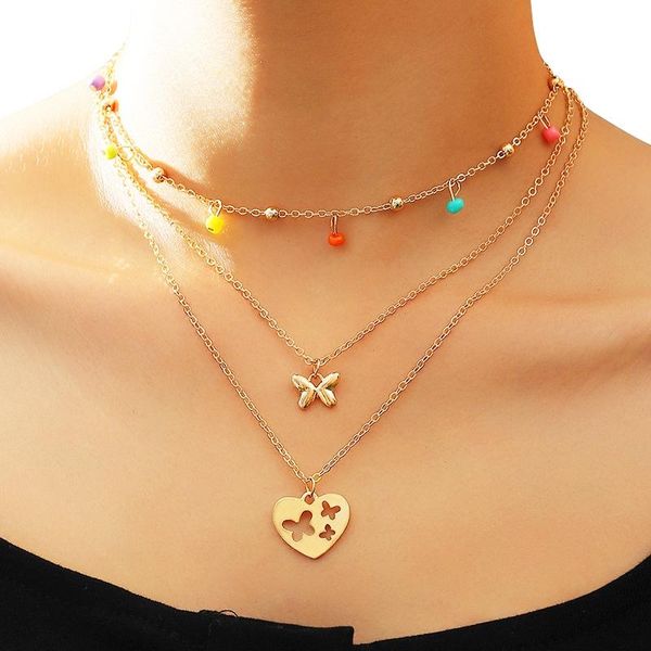 pendant necklaces cosyoo 3pcs fashion clavicle necklace butterfly heart charm women's delicate alloy multicolor jewelry, Silver
pendant necklaces cosyoo 3pcs fashion clavicle necklace butterfly heart charm women's delicate alloy multicolor jewelry, Silver