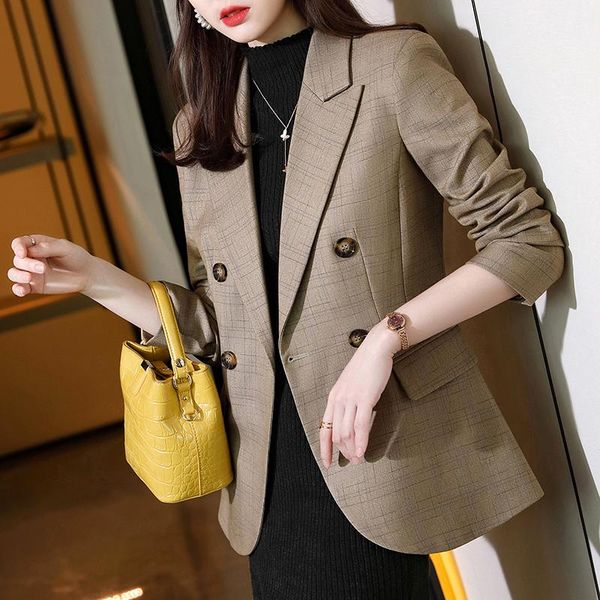 women's suits & blazers small blazer coat spring autumn korean vintage casual ladies button woman slim notched yellow jacket, White;black
women's suits & blazers small blazer coat spring autumn korean vintage casual ladies button woman slim notched yellow jacket, White;black