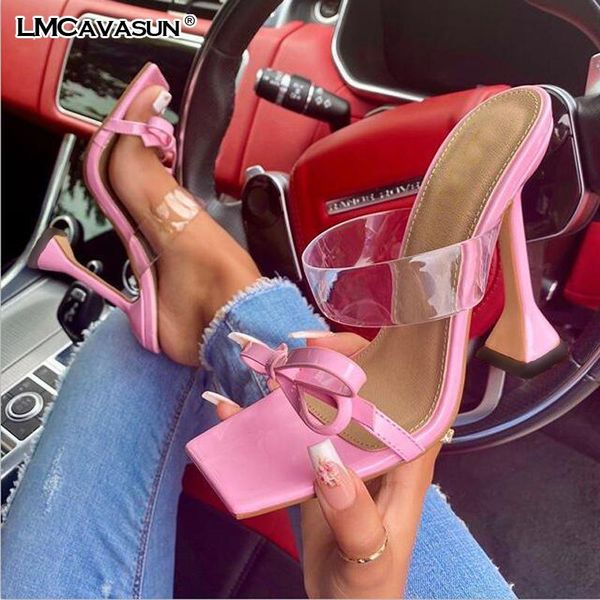 lmcavasun square toe ladies slippers transparent pvc high heels fashion bow sandals woman dress party shoes women pumps, Black
lmcavasun square toe ladies slippers transparent pvc high heels fashion bow sandals woman dress party shoes women pumps, Black