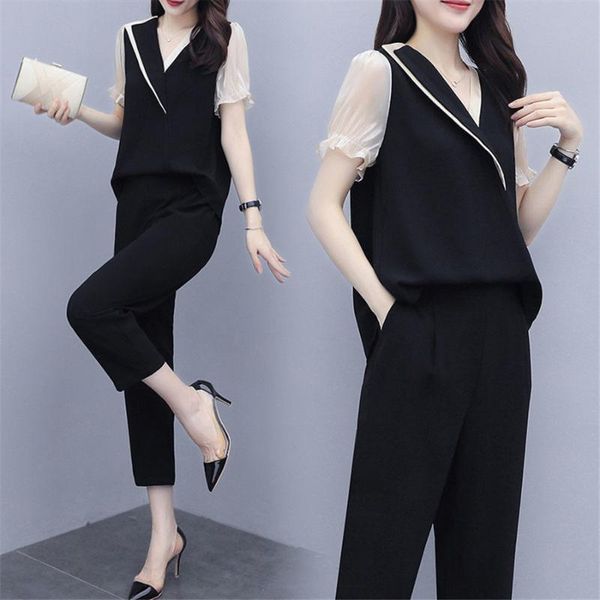 sports suit female slimming-summer women tracksuits short sleeved korean-style loose casual pants two-piece set, Gray
sports suit female slimming-summer women tracksuits short sleeved korean-style loose casual pants two-piece set, Gray