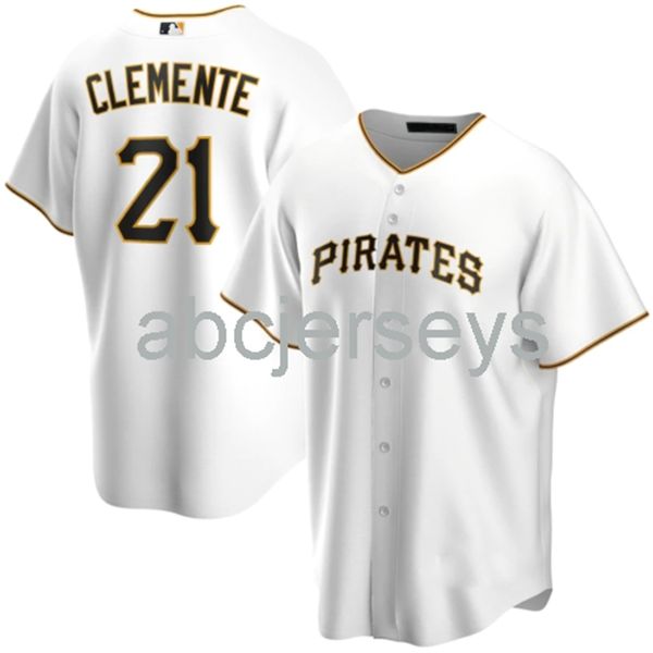 roberto clemente #21 white baseball jersey xs-6xl, Black 
roberto clemente #21 white baseball jersey xs-6xl, Black