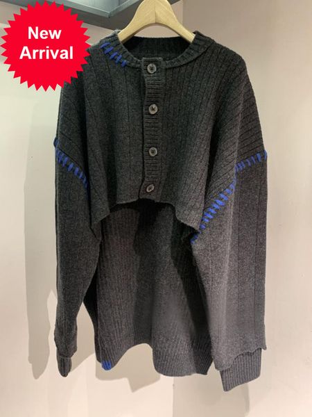 women 2021 autumn and winter irregular design hem hollow women's single-breasted sweater, White;black
women 2021 autumn and winter irregular design hem hollow women's single-breasted sweater, White;black
