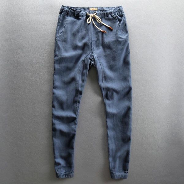 men's pants 2022 summer full length cotton linen harem men elastic waist lightweight casual trousers blue black beige male
men's pants 2022 summer full length cotton linen harem men elastic waist lightweight casual trousers blue black beige male