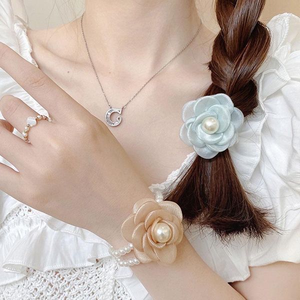 hair accessories women rope elastic headwear female simple handcraft flower elegant ponytail holder tie rubber band girl ins jewelry, Slivery;white
hair accessories women rope elastic headwear female simple handcraft flower elegant ponytail holder tie rubber band girl ins jewelry, Slivery;white