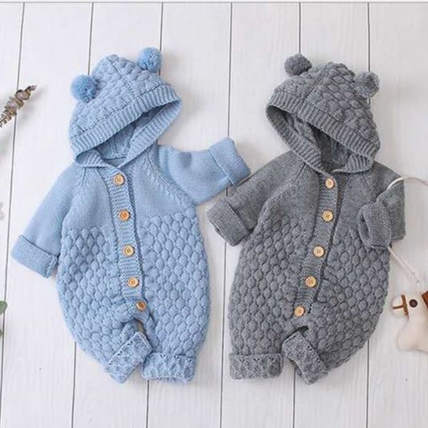 Winter Baby Overalls Baby Girls Costume Autumn Knit Toddler Clothes Baby Rompers For Boys Jumpsuit Infant Clothing, Gray
Winter Baby Overalls Baby Girls Costume Autumn Knit Toddler Clothes Baby Rompers For Boys Jumpsuit Infant Clothing, Gray