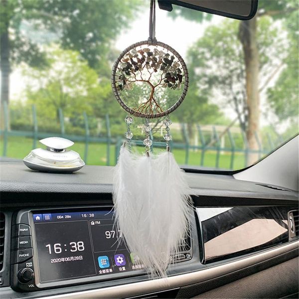 decorative objects & figurines creative handmade weave dream catchers car pendant broken stones tree of life feather high-end home ornaments
decorative objects & figurines creative handmade weave dream catchers car pendant broken stones tree of life feather high-end home ornaments