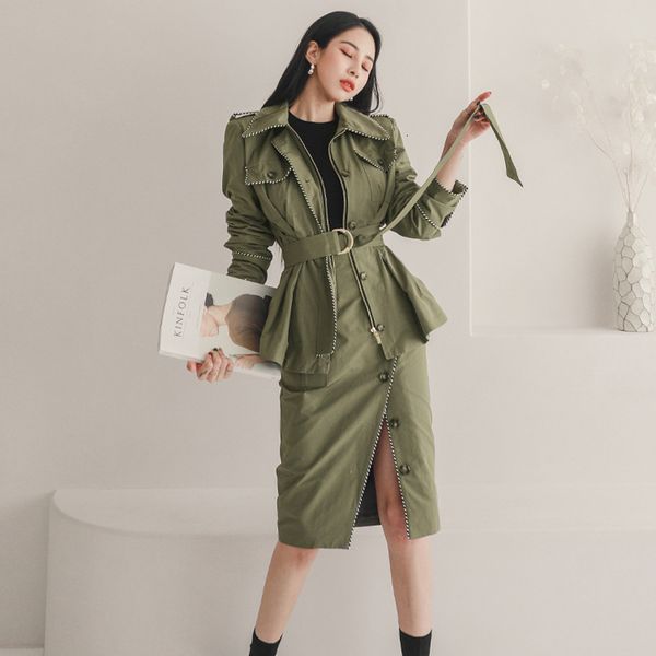 new arrival comfortable work style 2 pieces personality jacket and pencil skirt simple solid women sets 5f9u, Black
new arrival comfortable work style 2 pieces personality jacket and pencil skirt simple solid women sets 5f9u, Black