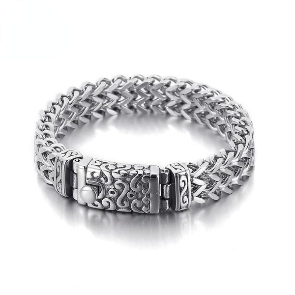 charm bracelets haolynjoy punk high polish textured bracelet men's stainless steel bicycle chain jewelry accessories box, Golden;silver
charm bracelets haolynjoy punk high polish textured bracelet men's stainless steel bicycle chain jewelry accessories box, Golden;silver