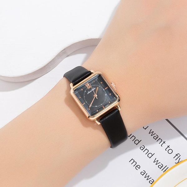 wristwatches fashion small square watches for women casual simple lady elegant brand leather strap wristwatch female quartz watch, Slivery;brown
wristwatches fashion small square watches for women casual simple lady elegant brand leather strap wristwatch female quartz watch, Slivery;brown