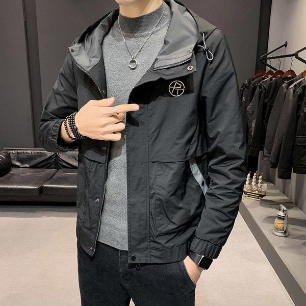 men's jackets jacket spring and autumn trend loose handsome casual hooded student, Black;brown
men's jackets jacket spring and autumn trend loose handsome casual hooded student, Black;brown