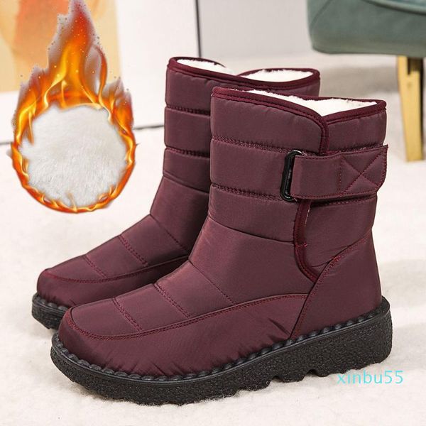 boots women waterproof winter shoes female snow platform warm ankle with thick fur heels, Black
boots women waterproof winter shoes female snow platform warm ankle with thick fur heels, Black