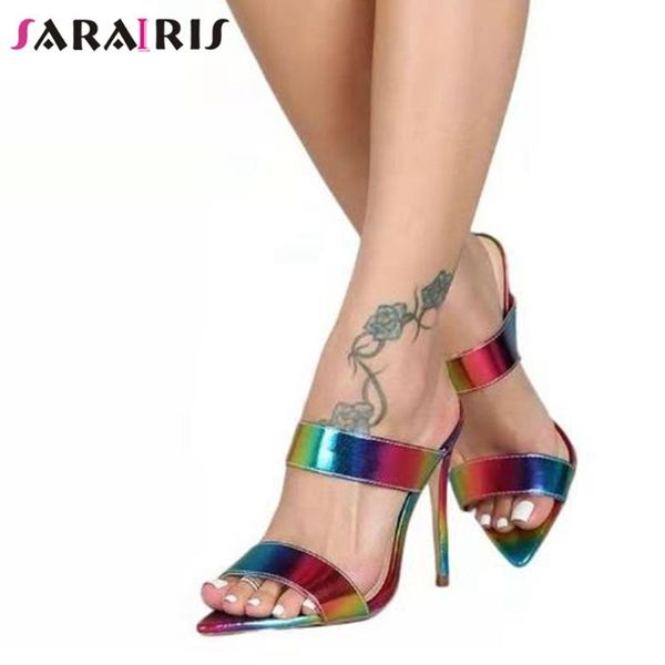 dress shoes sarairis mixed color pumps women designer fashion ladies rainbow open toe pointed slip on, Black
dress shoes sarairis mixed color pumps women designer fashion ladies rainbow open toe pointed slip on, Black
