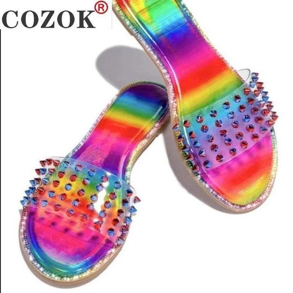 2021 new women sandals casual summer flat beach slippers women's rivets slides shoes fashion women's comfortable walking sandals, Black
2021 new women sandals casual summer flat beach slippers women's rivets slides shoes fashion women's comfortable walking sandals, Black