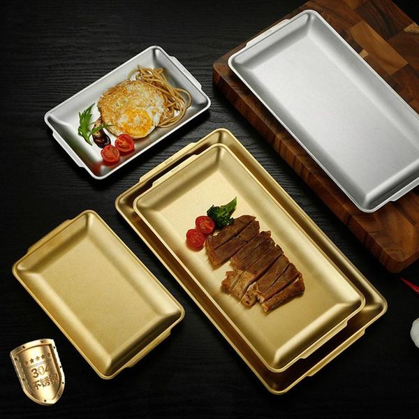 kitchen storage & organization stainless steel rectangle bbq barbecue tray home food preservation sushi cutlery organizer golden metal plate
kitchen storage & organization stainless steel rectangle bbq barbecue tray home food preservation sushi cutlery organizer golden metal plate