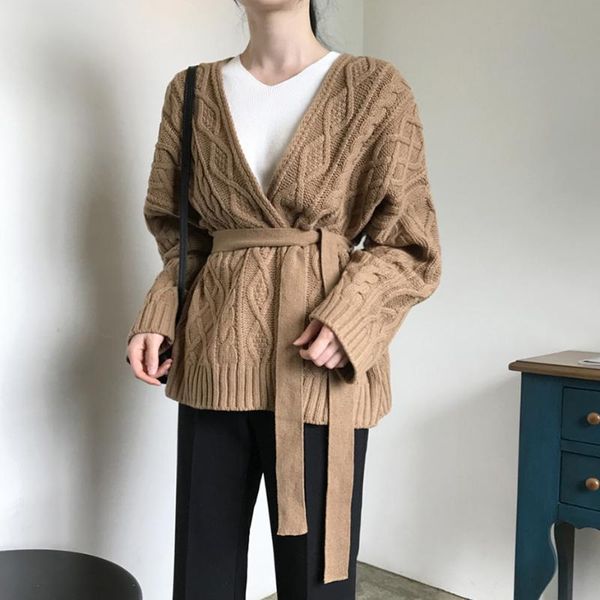 women's knits & tees belt winter cardigans women 2021 autumn sweater cardigan jacket female twist sashe knit coat oversize, White
women's knits & tees belt winter cardigans women 2021 autumn sweater cardigan jacket female twist sashe knit coat oversize, White