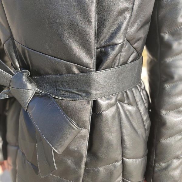 women's leather & faux real winter sheepskin fur collar hooded duck down coat jacket women chaqueta mujer kdjs0 yy522, Black
women's leather & faux real winter sheepskin fur collar hooded duck down coat jacket women chaqueta mujer kdjs0 yy522, Black