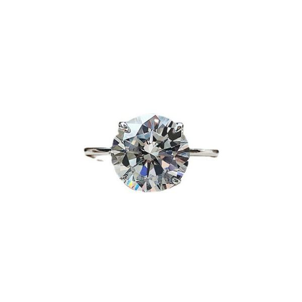 cluster rings 925 sterling silver unique white round cut gemstone women's holiday souvenir gift wholesale, Golden;silver
cluster rings 925 sterling silver unique white round cut gemstone women's holiday souvenir gift wholesale, Golden;silver