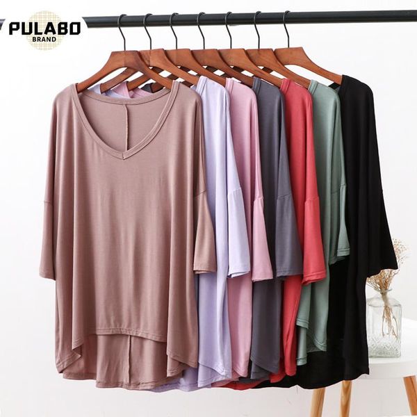 women's t-shirt modal loose half sleeve shirt t plus size thin v-neck bottoming slim short summer t-shirts, White
women's t-shirt modal loose half sleeve shirt t plus size thin v-neck bottoming slim short summer t-shirts, White
