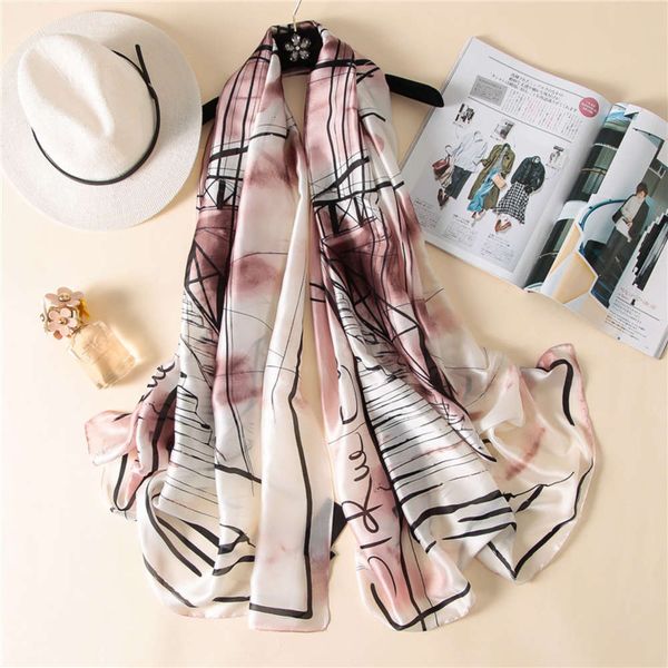spring autumn new fashion sunscreen women's literature and art fresh silk scarf elegant atmosphere long thick neck, Blue;black
spring autumn new fashion sunscreen women's literature and art fresh silk scarf elegant atmosphere long thick neck, Blue;black