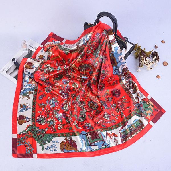 scarves 2021 sunscreen 90x90cm silk scarf fashion bandana headcloth summer style print square shawl female satin neckerchief kerchief, Blue;gray
scarves 2021 sunscreen 90x90cm silk scarf fashion bandana headcloth summer style print square shawl female satin neckerchief kerchief, Blue;gray