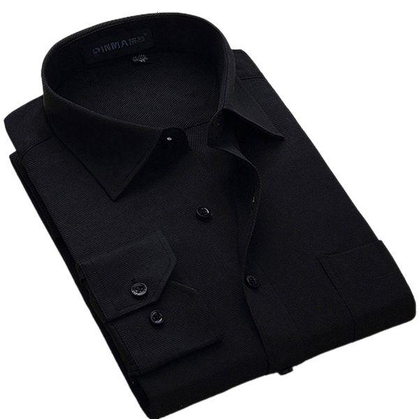 fashion men formal business shirt long mouw revers neck button down effen color works office commuter clothing, White;black
fashion men formal business shirt long mouw revers neck button down effen color works office commuter clothing, White;black