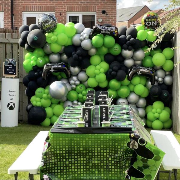 party decoration 40/20pcs green black birthday metal latex balloons decorations game on gamepad computer year globos christmas
party decoration 40/20pcs green black birthday metal latex balloons decorations game on gamepad computer year globos christmas