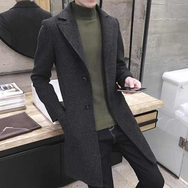 men's wool & blends men coats casual long mens thick trench fashion warm coat lapel spring autumn overcoat plus size 5xl, Black
men's wool & blends men coats casual long mens thick trench fashion warm coat lapel spring autumn overcoat plus size 5xl, Black