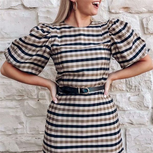 2021 new o-neck plaid zipper mini casual fashion sleeve elegant slim es e3w8, Black;gray
2021 new o-neck plaid zipper mini casual fashion sleeve elegant slim es e3w8, Black;gray