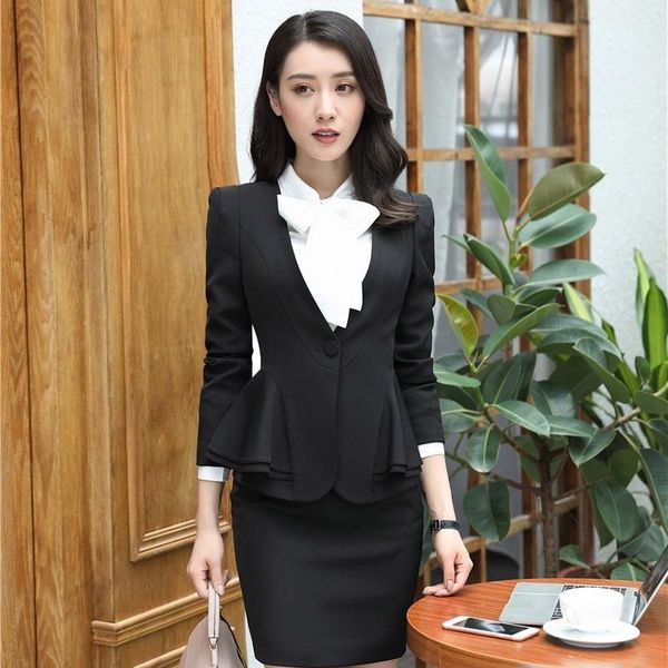 women's suits & blazers fashion ladies black women outerwear jackets coat elegant office uniform styles ol, White;black
women's suits & blazers fashion ladies black women outerwear jackets coat elegant office uniform styles ol, White;black