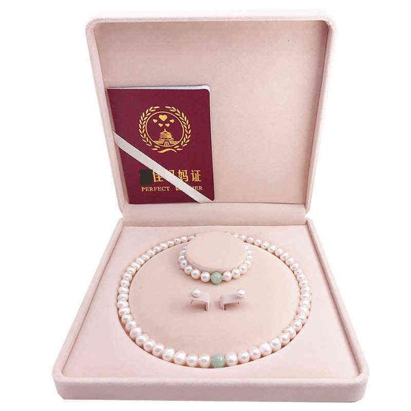 natural pearl necklace natural jadeite jade mother's day gift to mother freshwater, Silver
natural pearl necklace natural jadeite jade mother's day gift to mother freshwater, Silver