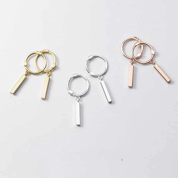 hoop & huggie korean trendy 925 sterling silver geometric rectangle stick pendant earrings for women fashion jewelry student gift, Golden;silver
hoop & huggie korean trendy 925 sterling silver geometric rectangle stick pendant earrings for women fashion jewelry student gift, Golden;silver