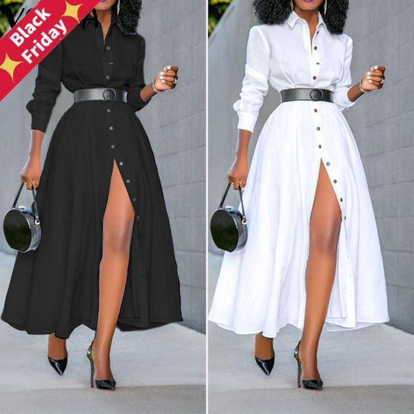 casual dresses loose long sleeve shirt dress 2021 vonda fashion womens vintage solid color ol office split party vestidos 5xl, Black;gray
casual dresses loose long sleeve shirt dress 2021 vonda fashion womens vintage solid color ol office split party vestidos 5xl, Black;gray