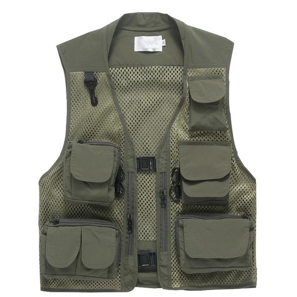 men's vests 2021 casual loose mesh mens vest xxxl summer work multi-pocket pography men male reporter sleeveless jacket, Black;white
men's vests 2021 casual loose mesh mens vest xxxl summer work multi-pocket pography men male reporter sleeveless jacket, Black;white