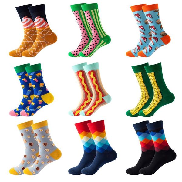 men's socks colorful mens cotton food ice cream burger dog pizza happy color sox harajuku women's calcetines, Black
men's socks colorful mens cotton food ice cream burger dog pizza happy color sox harajuku women's calcetines, Black
