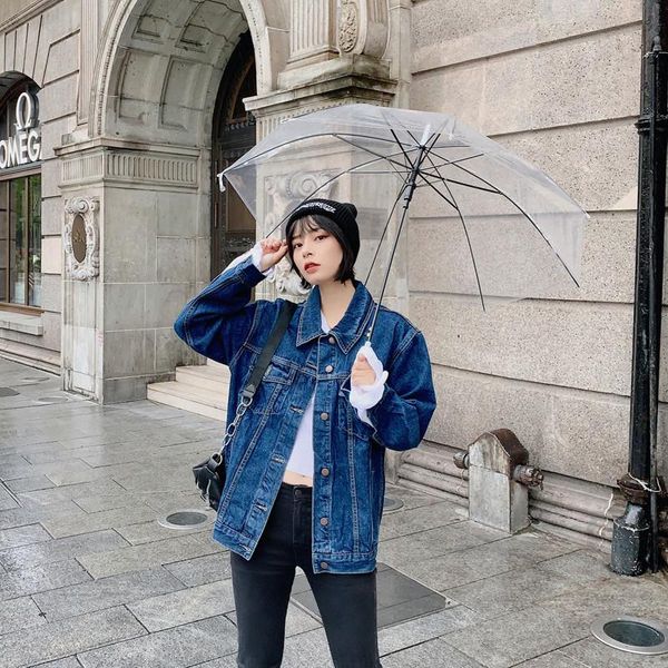 women's jackets autumn and winter street fashion solid color washed denim jacket women, loose large size wild slim casual women, Black;brown
women's jackets autumn and winter street fashion solid color washed denim jacket women, loose large size wild slim casual women, Black;brown