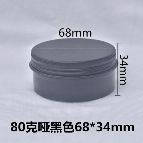 storage bottles & jars 80g matte black screw thread aluminum 80ml empty cosmetic containers frosted metal tin pot for handmade soap
storage bottles & jars 80g matte black screw thread aluminum 80ml empty cosmetic containers frosted metal tin pot for handmade soap