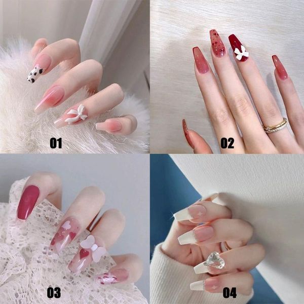 false nails 24pcs/box heart ballerina coffin wearable fake nail tips full cover detachable manicure press on, Red;gold
false nails 24pcs/box heart ballerina coffin wearable fake nail tips full cover detachable manicure press on, Red;gold