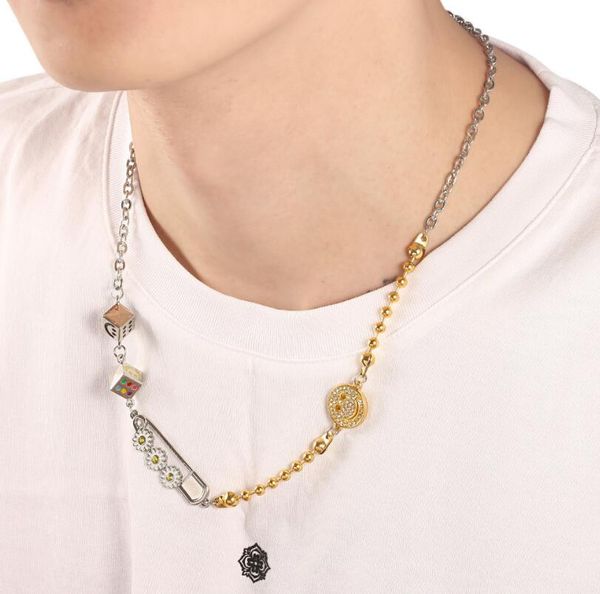 men hip hop chain necklaces personality fashion korean trendy daisy dice punk necklace for women lucky charm jewelry gifts, Silver
men hip hop chain necklaces personality fashion korean trendy daisy dice punk necklace for women lucky charm jewelry gifts, Silver