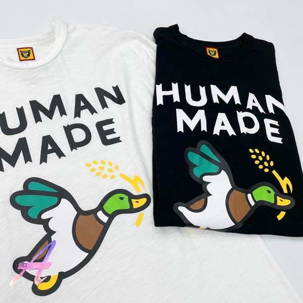 men's t-shirts oversize human made men women childlike cartoon wheat ears flying duck pattern tees tshirts, White;black
men's t-shirts oversize human made men women childlike cartoon wheat ears flying duck pattern tees tshirts, White;black
