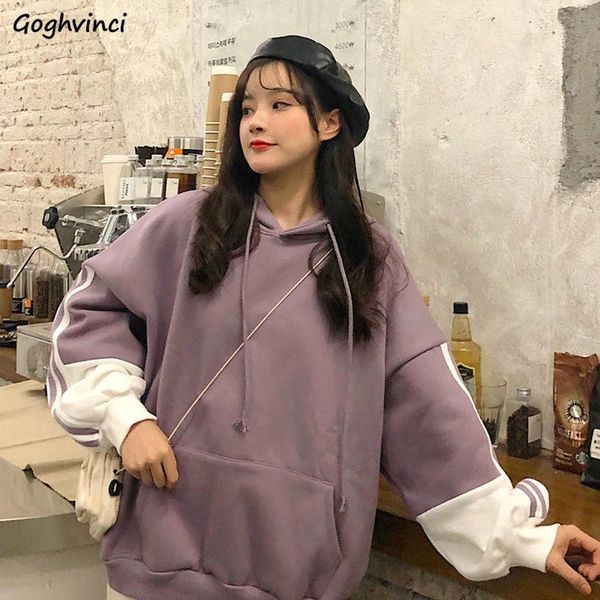 women's hoodies & sweatshirts with hat women striped patchwork casual chic harajuku womens korean style thickening students loose ulzza, Black
women's hoodies & sweatshirts with hat women striped patchwork casual chic harajuku womens korean style thickening students loose ulzza, Black