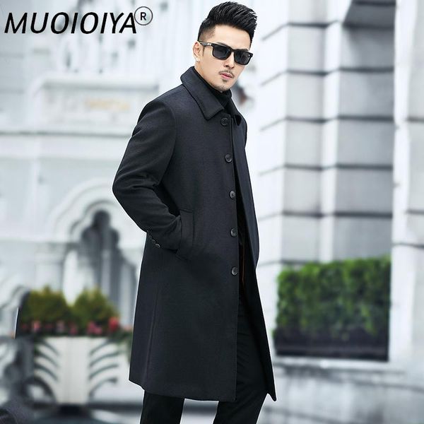 men's wool & blends 2021 men's autumn winter fashion solid color business casual overcoats men woolen coats male slim warm jackets, Black
men's wool & blends 2021 men's autumn winter fashion solid color business casual overcoats men woolen coats male slim warm jackets, Black