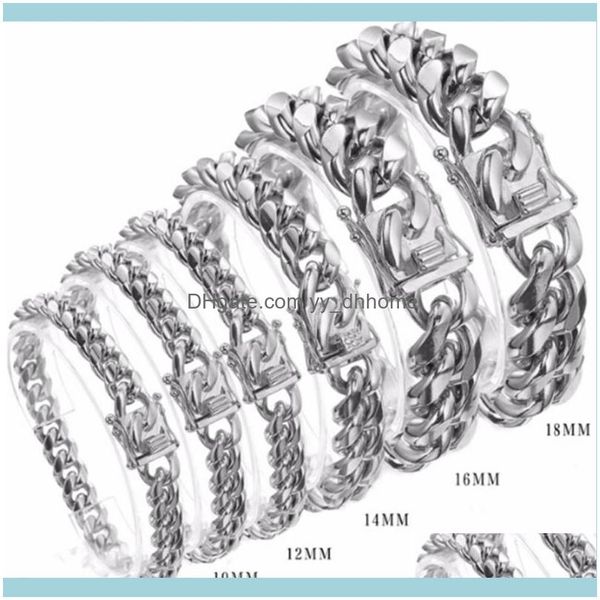 link, bracelets jewelrylink, chain 8/10/12/14/16/18mm stainless steel sier color miami curb cuban bracelet wristband dragon lock clasp men w, Black
link, bracelets jewelrylink, chain 8/10/12/14/16/18mm stainless steel sier color miami curb cuban bracelet wristband dragon lock clasp men w, Black