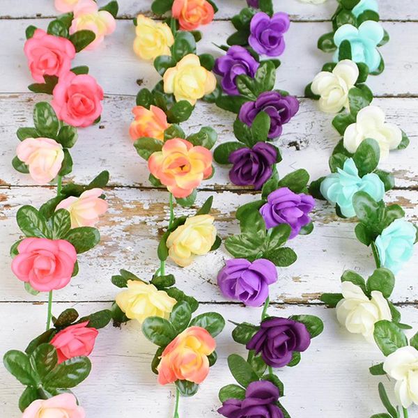 decorative flowers & wreaths 2.4m silk rose artificial leaves garland wedding party chair arch flower wall hanging home garden vine
decorative flowers & wreaths 2.4m silk rose artificial leaves garland wedding party chair arch flower wall hanging home garden vine